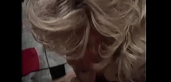  Hot blonde in mask with amazing body gets creamy load all over after sex